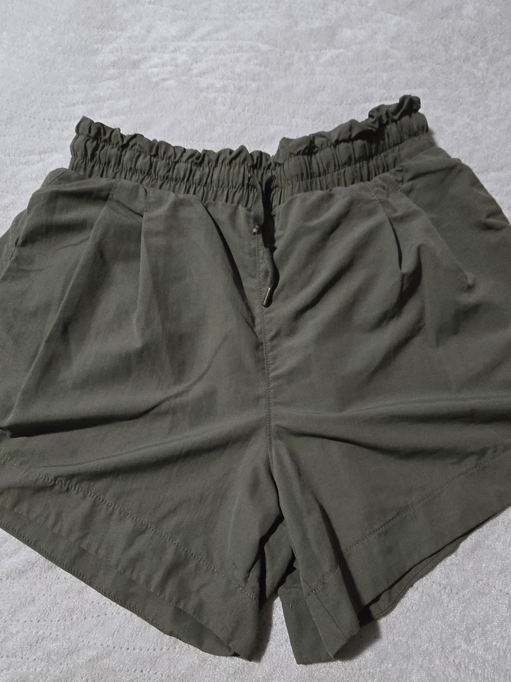 all in motion Olive High-Waist Elastic Drawstring Shorts